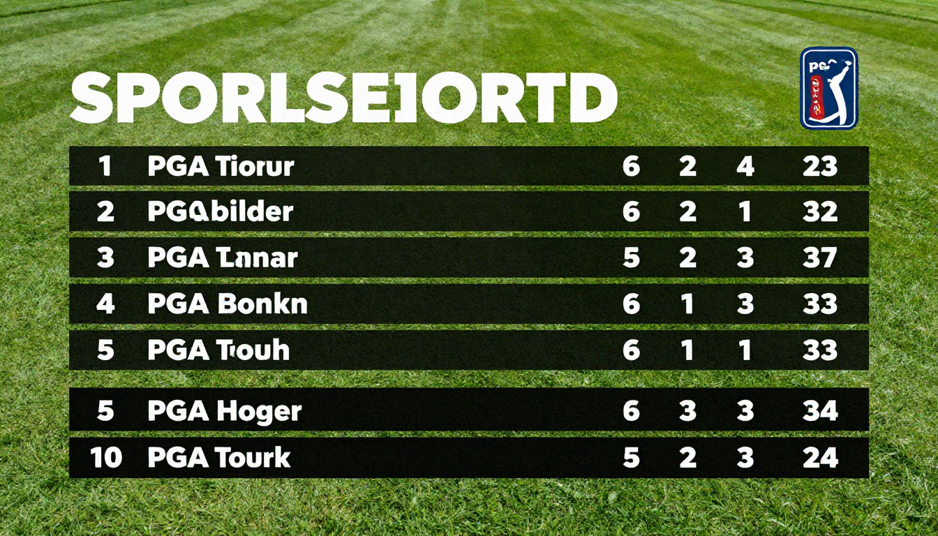 pga tour today leaderboard
